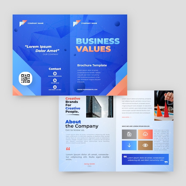 Gradient corporate brochure template