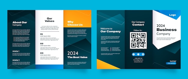 Gradient corporate brochure template