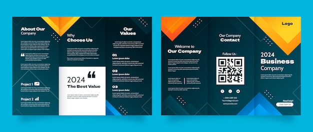 Gradient corporate brochure template