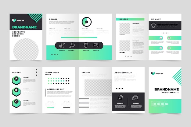 Gradient corporate brochure template