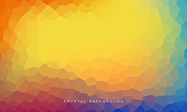 Gradient crystal background with yellow color domination