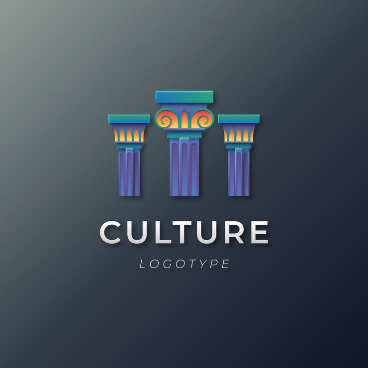 Vector gradient culture design template