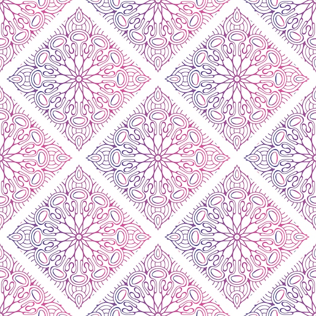 gradient decorative mandala pattern