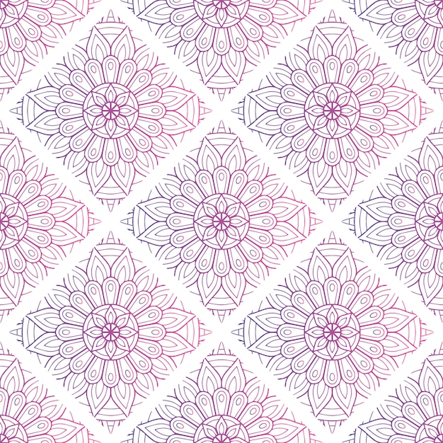 gradient decorative mandala pattern