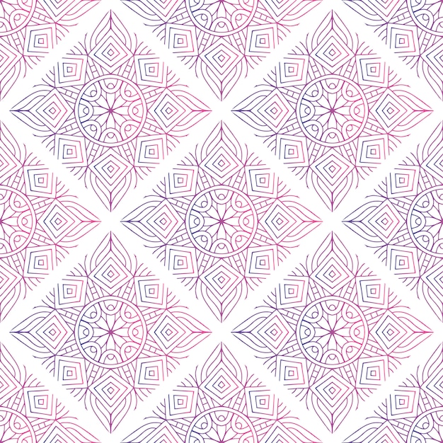 Gradient decorative mandala pattern