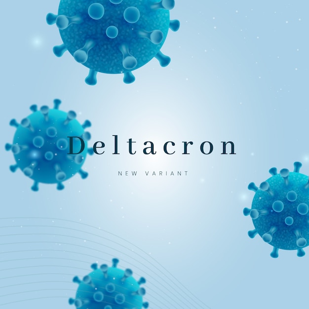 Gradient deltacron illustration