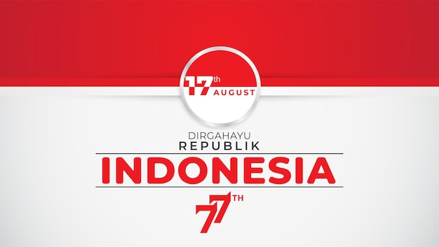 Gradient dirgahayu republik indonesia template