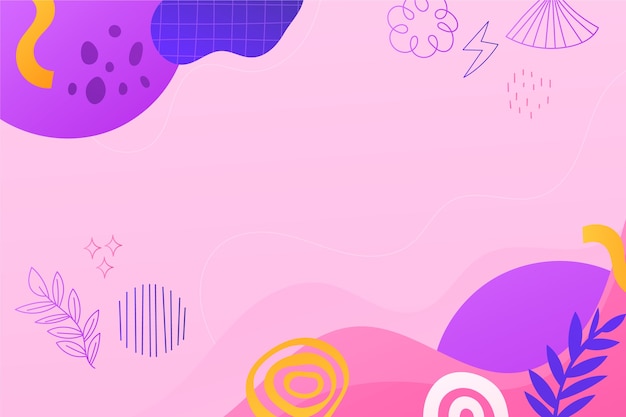 Gradient doodle background