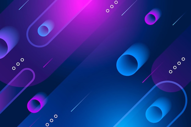 Vector gradient dynamic abstract background