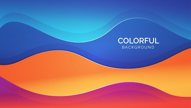 Gradient dynamic wavy background