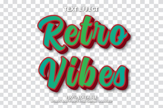 gradient editable text effect editable transparent background