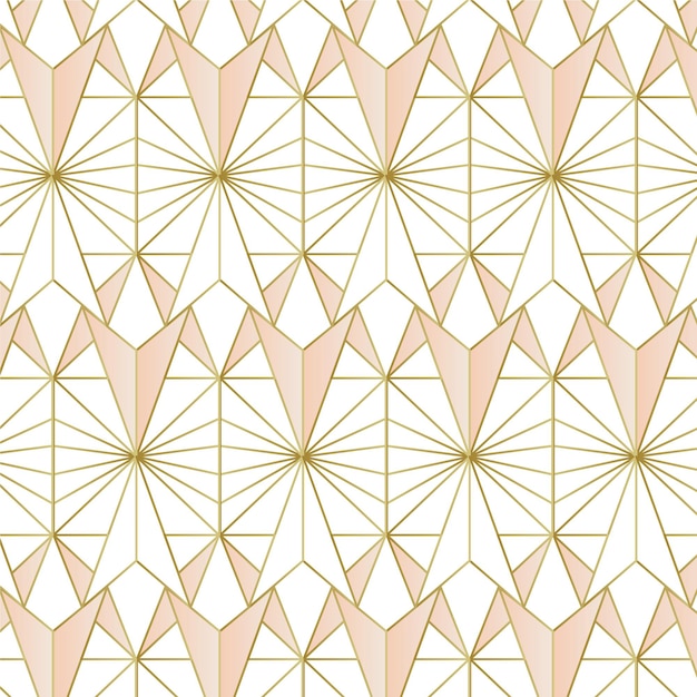 Vector gradient elegant art deco seamless pattern