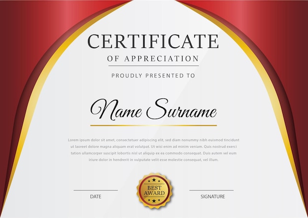 Vector gradient elegant certificate
