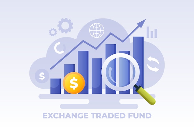 Illustrazione di gradiente etf