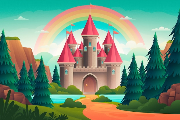 Gradient fairytale background