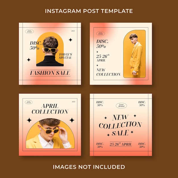 Vector gradient fashion sale instagram post