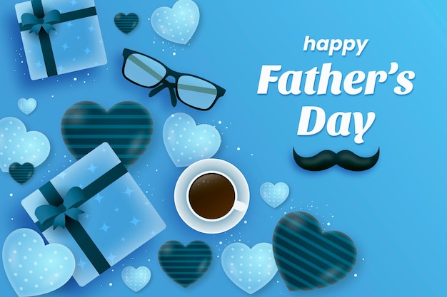 Vector gradient father's day background