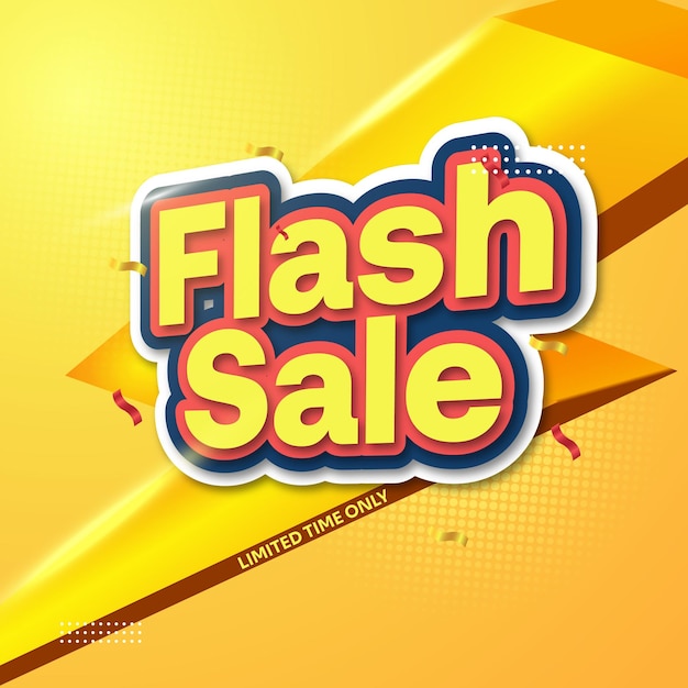 Gradient flash sale background illustration sale promotional flash sale banner