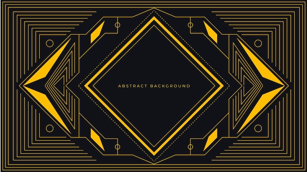 Gradient Flat design art deco background