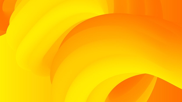 Gradient fluid abstract orange background