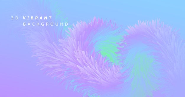 Gradient fluid shape abstract template for futuristic neon banner