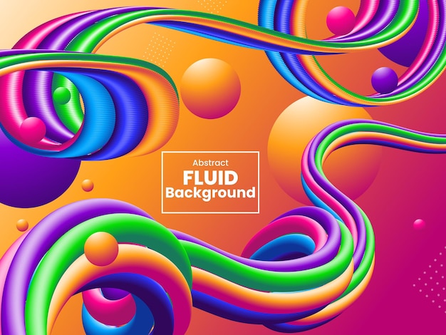 Gradient fluid shapes background