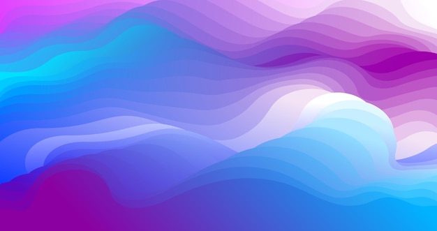 Gradient fluid vector abstract shape, 3d color abstract background in modern trendy style, dynamic design element in motion.