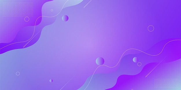 Gradient fluid with wave shape background