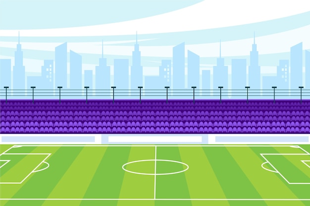 Vector gradient football field background
