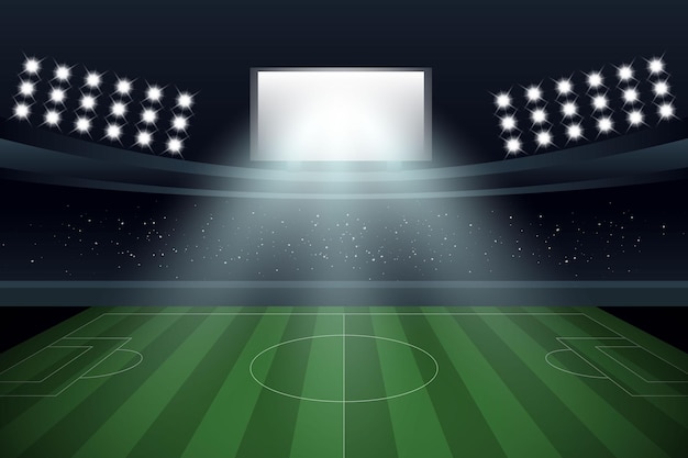 Vector gradient football field background