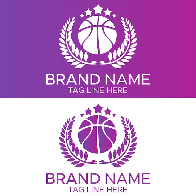 Gradient football logo design template