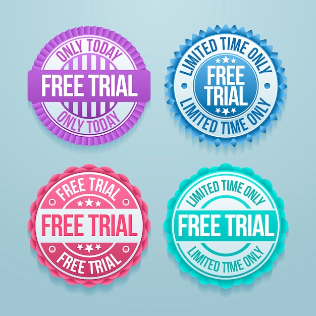 Vector gradient free trial labels