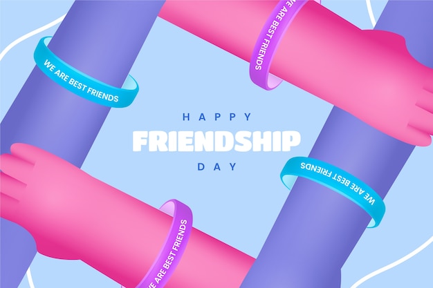 Vector gradient friendship day background