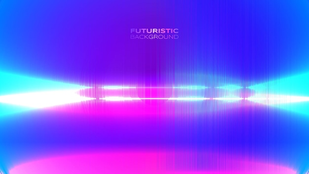 Gradiente banner futuristico aura retrò vibrante torna allo sfondo del tema futuro