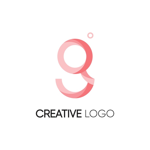 Gradient g alphabet logo design