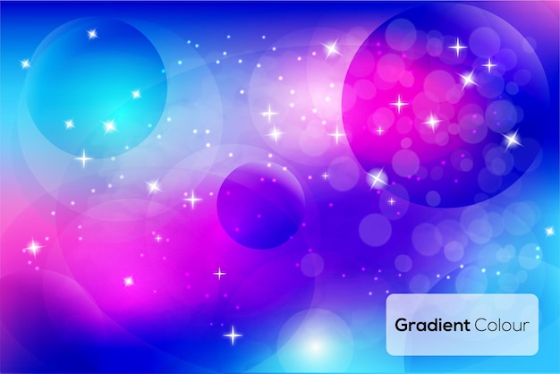 Vector gradient galaxy background templates