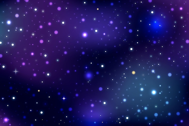 Vector gradient galaxy background