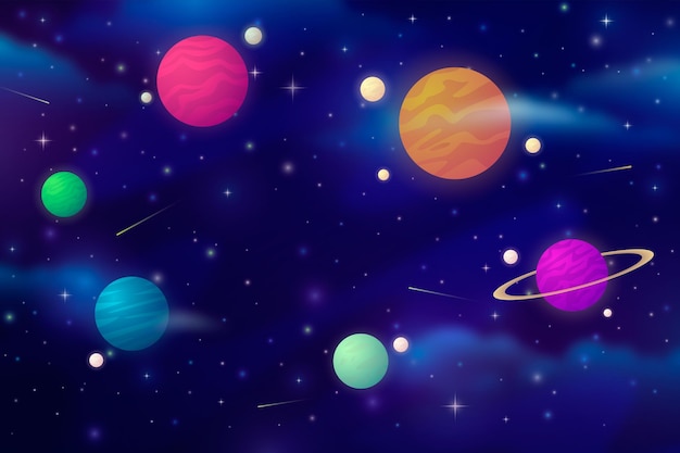 Gradient galaxy background