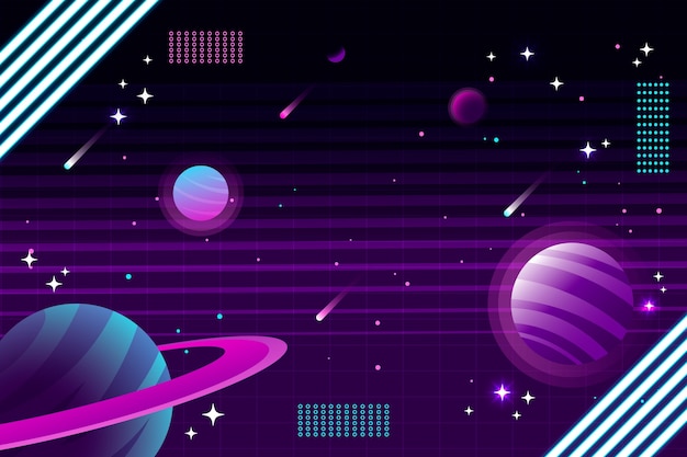 Gradient galaxy background