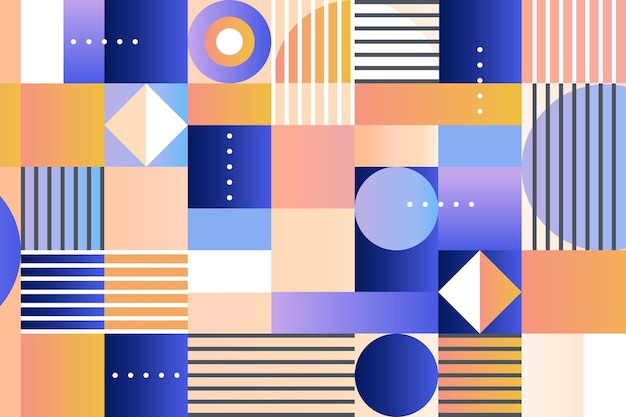 Gradient geometric background