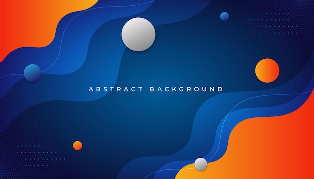 Gradient geometric fluid shapes background