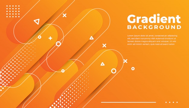 Gradient geometric shape background