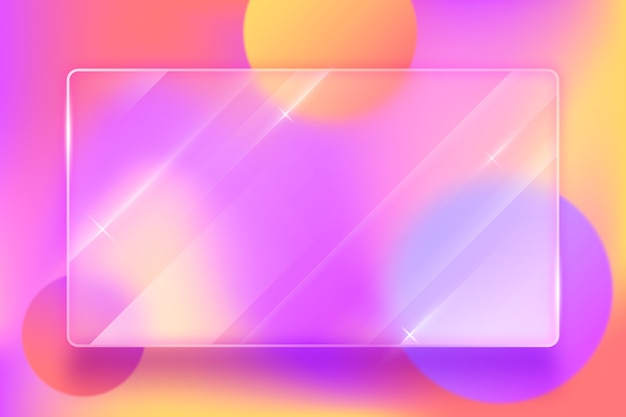 Vector gradient glassmorphism background