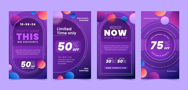 Gradient glassmorphism effect instagram stories