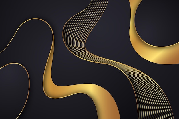 Vector gradient golden details luxury background