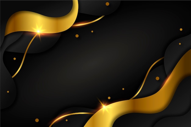 Gradient golden luxury background