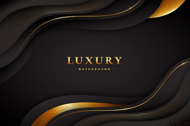 Gradient golden luxury background