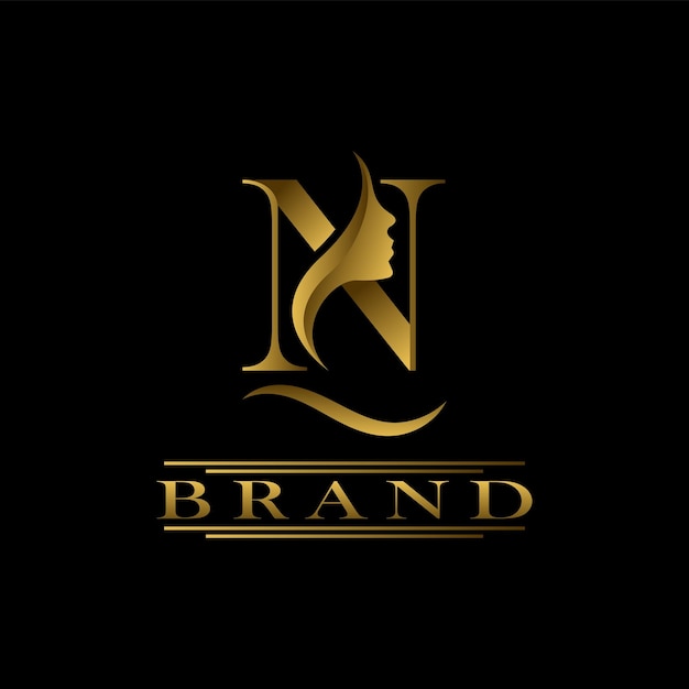 Gradiënt Goud Schoonheid Luxe Logo Alfabet