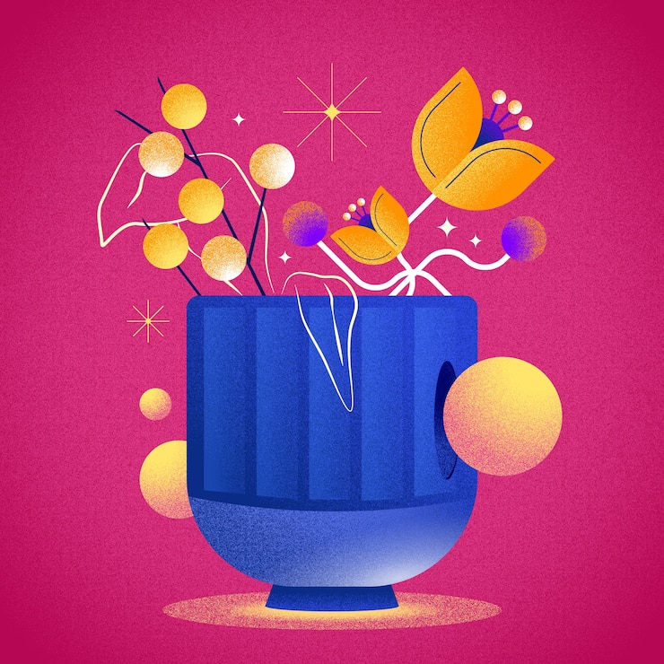 Vector gradient grain texture illustration