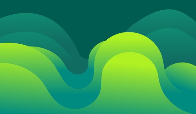 Vector gradient green background modern abstract design
